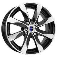 Литые диски Джемини-оригинал (КС617) (КС617) 6.000xR15 4x100 DIA54.1 ET48 алмаз черный для Hyundai Accent