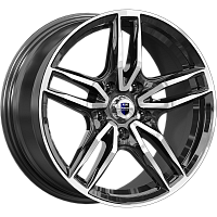 Литые диски Бартон (КС1110) 8.000xR17 5x120 DIA72.6 ET30 алмаз черный для BMW 3 Series Cabrio