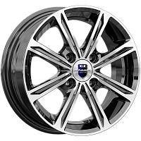Литые диски Флэш (КС710) 5.000xR13 4x108 DIA67.1 ET40 алмаз черный