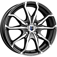 Литые диски Brent (КС733) 6.000xR16 4x114.3 DIA67.1 ET40 алмаз черный для Chery Bonus