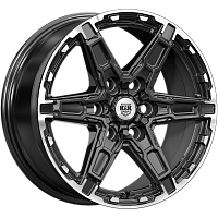 Литые диски Дистрикт (КС1159) 8.000xR18 6x139.7 DIA106.1 ET25 черный бриллиант для Changan Hunter Plus