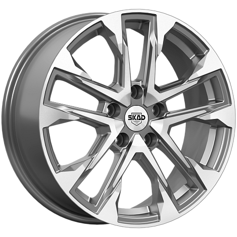АТАКОР (КЛ376) 7.000xR17 5x108 DIA65.1 ET42 алмаз графит АТАКОР (КЛ376) 7.000xR17 5x108 DIA65.1 ET42 алмаз графит