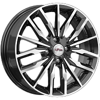 Литые диски Миконос (КС946) 6.000xR16 4x100 DIA60.1 ET45 Блэк Джек для Honda Fit