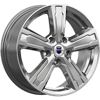 Литые диски Оклахома (КС998) 6.500xR16 5x114.3 DIA60.1 ET45 дарк платинум для Toyota Corolla Rumion