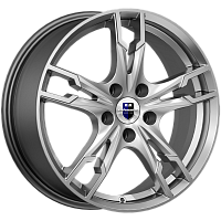 Литые диски Солар (КС875) 7.000xR17 5x108 DIA67.1 ET43 дарк платинум для Volvo S90