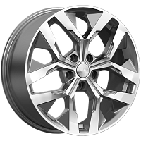 Литые диски ЛАМБЕРТ (КЛ370) 7.500xR18 5x114.3 DIA60.1 ET45 алмаз графит для Belgee