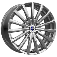 Литые диски Акцент (КС641) 5.500xR14 4x100 DIA67.1 ET39 дарк платинум для Toyota Corolla Spacio
