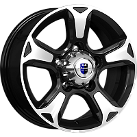 Литые диски Атлант (КС757) 7.000xR16 5x139.7 DIA98.2 ET35 алмаз черный