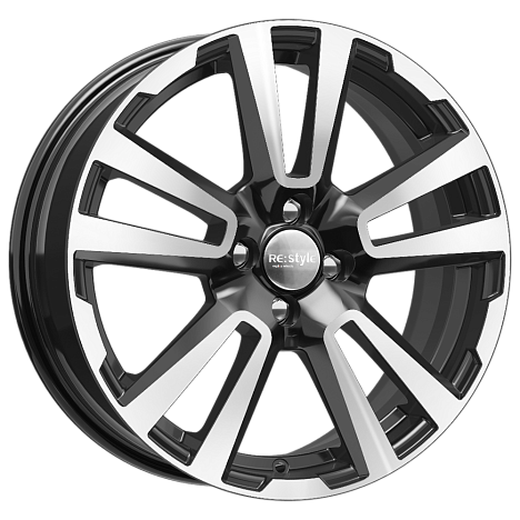 КС874 (17_Vesta Cross) (КС874) 6.500xR17 4x100 DIA60.1 ET43 алмаз черный КС874 (17_Vesta Cross) (КС874) 6.500xR17 4x100 DIA60.1 ET43 алмаз черный