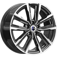 Литые диски Лацио (КС964) 7.500xR17 5x114.3 DIA67.1 ET45 алмаз черный для Infiniti G