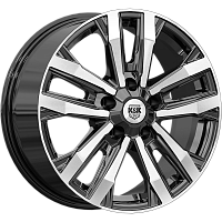 Литые диски Мичиган (КС1107) 8.000xR18 5x130 DIA71.6 ET56 алмаз черный для Audi Q7