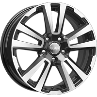 Литые диски КС874 (ZV 17_Creta) (КС874) 6.500xR17 5x114.3 DIA67.1 ET49 алмаз черный для Suzuki Vitara