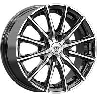Литые диски Сандал (КС1199) 6.000xR15 4x100 DIA60.1 ET50 алмаз черный для Nissan March