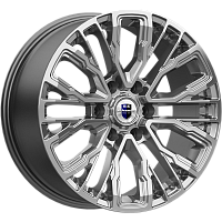 Литые диски Кортес (КС1102) 8.500xR19 6x139.7 DIA106.1 ET25 дарк платинум для Changan Hunter Plus