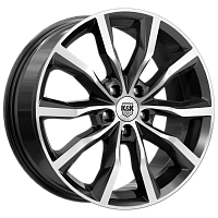 Литые диски Портер (КС906) 7.500xR18 5x112 DIA66.6 ET40 алмаз черный для Infiniti Qx30