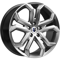 Литые диски Пандора (КС466) 8.500xR19 5x114.3 DIA67.1 ET45 дарк платинум для Honda Civic Coupe