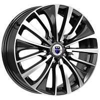 Литые диски Flanker (КС1097) 6.500xR17 5x112 DIA57.1 ET33 алмаз черный для Volkswagen Tiguan