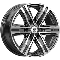 Литые диски R8 (КС1174) 7.500xR17 6x139.7 DIA77.9 ET25 алмаз черный для Chevrolet Tahoe