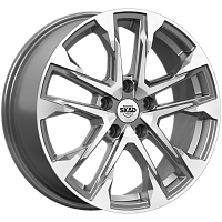 Литые диски АТАКОР (КЛ376) 7.000xR17 5x114.3 DIA66.1 ET40 алмаз графит для Infiniti G