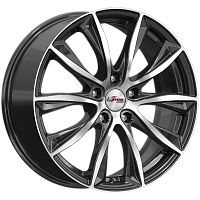 Литые диски Каzантип (КС684М) 7.500xR18 5x114.3 DIA67.1 ET45 Блэк Джек для Solaris