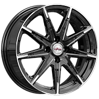 Литые диски Хит (КС1081) 6.000xR16 4x100 DIA60.1 ET45 Блэк Джек для Renault Logan Литые диски Хит (КС1081) 6.000xR16 4x100 DIA60.1 ET45 Блэк Джек для Renault Logan