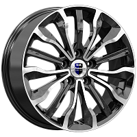 Литые диски Атакама (КС756) 6.500xR17 5x112 DIA66.6 ET43 алмаз черный для KGM Tivoli