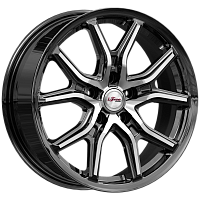 Литые диски Страйк (КС1080) 6.500xR17 5x108 DIA60.1 ET33 Блэк Джек для Alfa Romeo 166