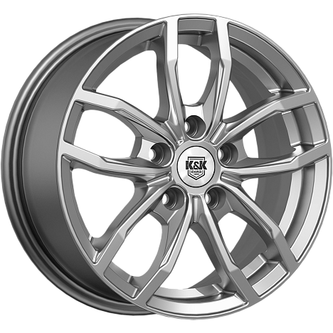 Фрост (КС1048) 6.500xR15 5x108 DIA63.35 ET50 дарк платинум Фрост (КС1048) 6.500xR15 5x108 DIA63.35 ET50 дарк платинум