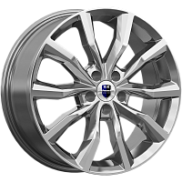 Литые диски Портер (КС906) 7.500xR18 5x114.3 DIA67.1 ET33 дарк платинум для Hyundai Genesis