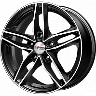 Литые диски Moskva (КС689) 6.500xR16 5x114.3 DIA67.1 ET45 Блэк Джек для Suzuki Sx4 Classic
