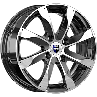 Литые диски Джемини-оригинал (КС617) (КС617) 6.000xR15 4x100 DIA56.6 ET39 алмаз черный для FIAT Punto