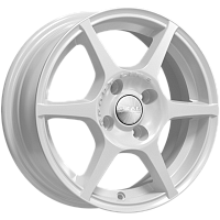 Литые диски ЯГУАР (КЛ147) 5.500xR14 4x100 DIA67.1 ET38 белый для Citroen C1