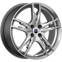 Литые диски Солар (КС875) 7.000xR17 4x100 DIA60.1 ET41 дарк платинум для Rover 25