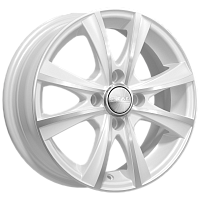 Литые диски МАЛЬТА (КЛ248) 5.500xR14 4x100 DIA67.1 ET38 алмаз-белый для SEAT Ibiza