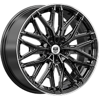 Литые диски Клермон (КС1156) 8.000xR19 5x114.3 DIA60.1 ET35 черный бриллиант