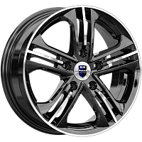 Литые диски Trinity (КС615) 6.000xR15 5x114.3 DIA67.1 ET47 алмаз черный для Honda Freed
