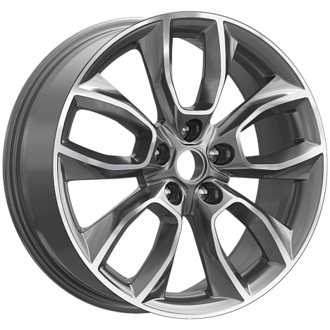 КР001 (18_Karoq) (КР001) 7.000xR18 5x112 DIA57.1 ET45 Diamond gloss graphite