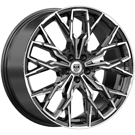 Элерон (КС1168) 9.000xR20 5x120 DIA62.6 ET45 алмаз черный Элерон (КС1168) 9.000xR20 5x120 DIA62.6 ET45 алмаз черный