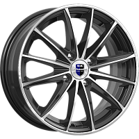 Литые диски Пойнт Бланк (КС884) 6.000xR15 4x100 DIA67.1 ET35 алмаз черный SK для Volkswagen