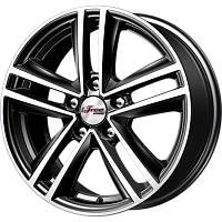 Литые диски Катар (КС885) 6.500xR16 5x114.3 DIA67.1 ET50 Блэк Джек для Honda Accord