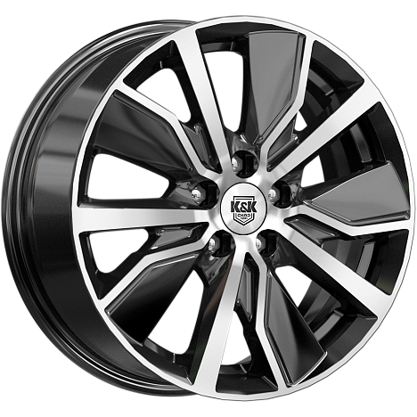 Гамбит (КС961) 6.500xR16 5x112 DIA57.1 ET43 алмаз черный