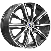 Литые диски Арнар (КС904) 7.000xR16 5x114.3 DIA66.1 ET45 алмаз черный для Renault Megane Coupe