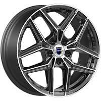 Литые диски Юнион (КС1025) 7.000xR17 5x112 DIA66.6 ET45 алмаз черный для Volkswagen Jetta