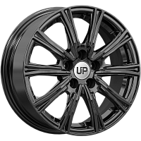Литые диски Up123 (КС1095) 6.000xR15 5x100 DIA57.1 ET38 New Black для Skoda Rapid